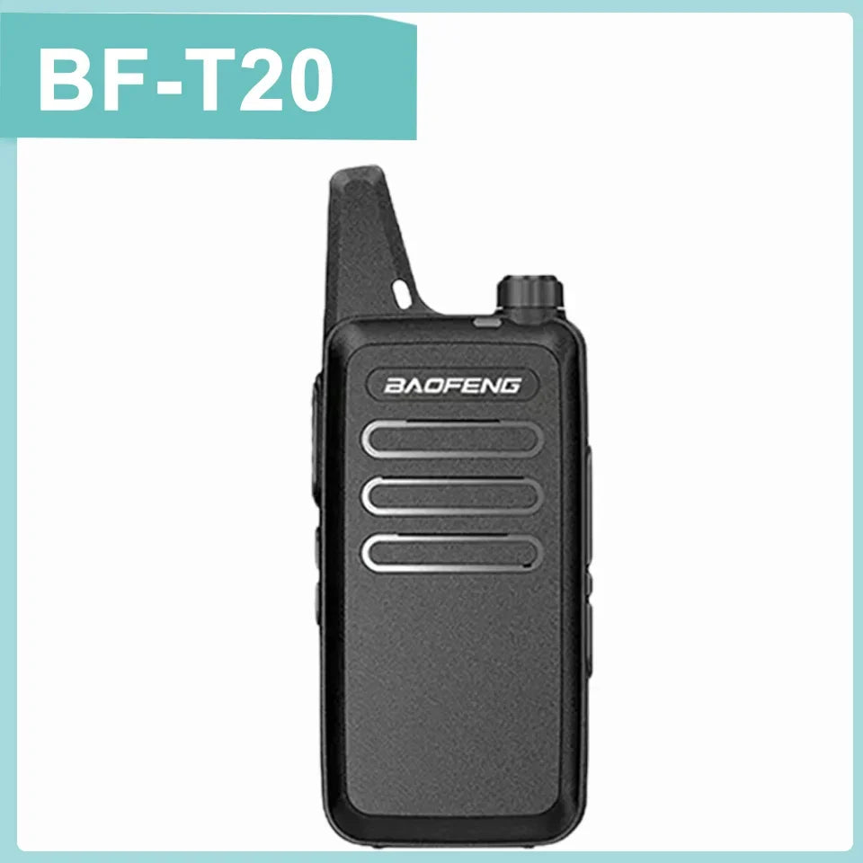 1/2PCS Baofeng BF-T20 Walkie Talkie Mini Micro USB Charging Portable Two Way Radios Upgrade Of BF-C9 KD-C1 For Hunting Kid’s Toy