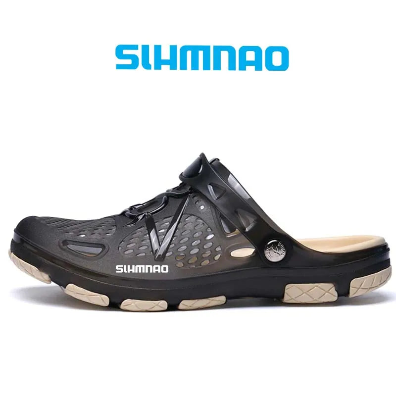 2025 Men's Summer Outdoor Fishing Shoes, Anti Slip Lightweight Casual Beach Sandals, Durable Thick Soled Shoes for Home Use