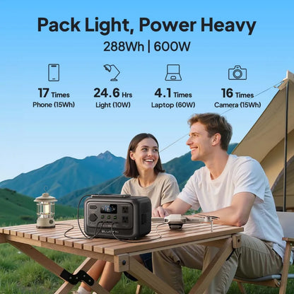 【Renew】BLUETTI Elite 30 V2 Portable Power Station 288Wh 600W Peak Large Capacity Solar Generator For Outdoor Camping Home Emerge