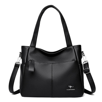 High Quality Soft Leather Shoulder Crossbody Bags For Women Large Capacity Luxury Bag Brand Designer Casual Handbag Sac A Main