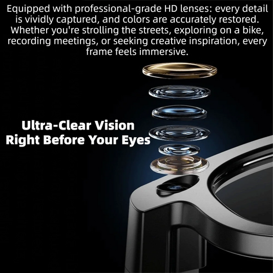 Real-time Translation AI Smart Glasses Anti-Blue Light 1080P Video Recording Smart AI Glasses Waterproof Bluetooth Audio