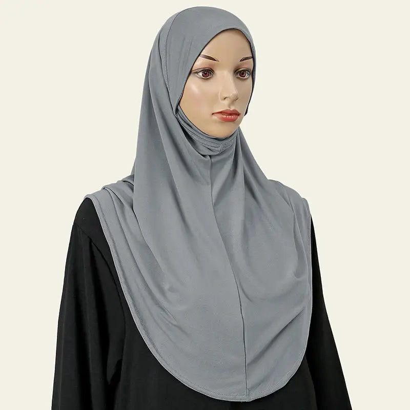 New Full Cover Head Instant Bonnet Woman Veil Femme Woman Hat Undercap Long Shawls Plain Head Scarf Headwraps For Women