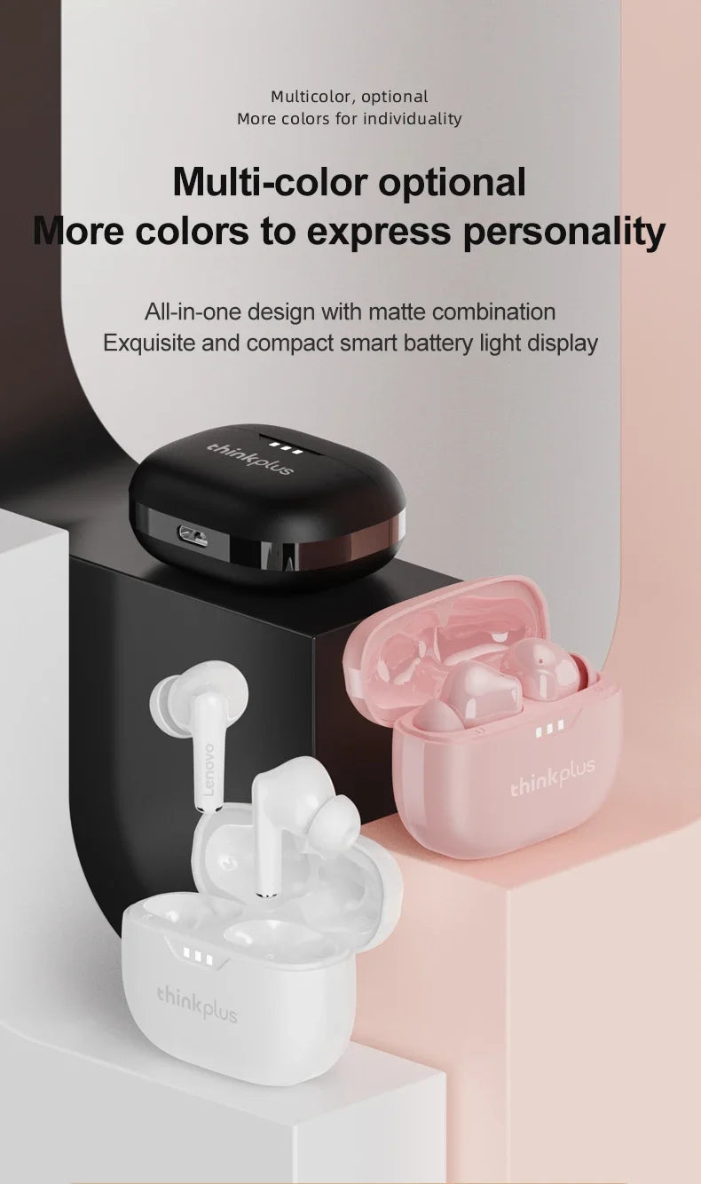 Original Lenovo Lp3 Pro TWS Earphones Wireless Bluetooth 5.3 Earbuds HIFI Sound Noise Reduction HD Call Low Latency Headphones