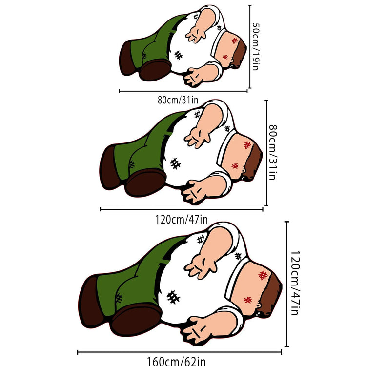 VIKAMA Soft Shaped Rugs Cartoon-themed Fun Floor Mats Doormat Welcome Mat Rug For Bedroom Carpet For Live Room Home Decor