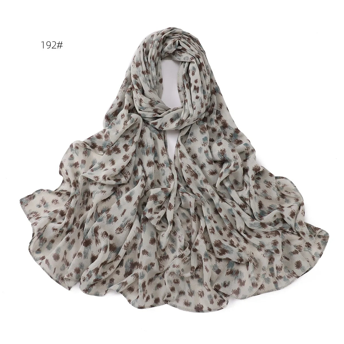 66 Colors Pearl Chiffon Printed Hijab Scarf New Fresh Small Floral Polka Dot Sunscreen Silk Scarf Shawl Turbans for Women Hijabs