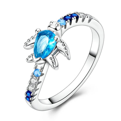 LAZA 925 Sterling Silver Colorful Rings Sparking Zirconium Bowknot Moon Sun Original Ring For Women Anniversary Wedding Gifts