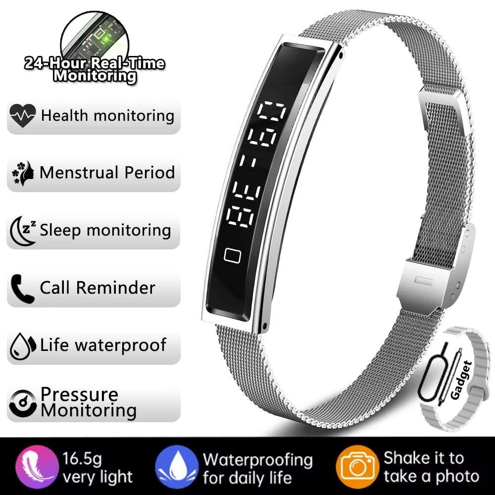 New Sports Waterproof Smart Band Bracelet Gesture Control Heart Rate Blood Oxygen Sleep Monitor Pedometer Screen Smartwatch 2026