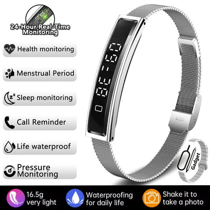 New Sports Waterproof Smart Band Bracelet Gesture Control Heart Rate Blood Oxygen Sleep Monitor Pedometer Screen Smartwatch 2026