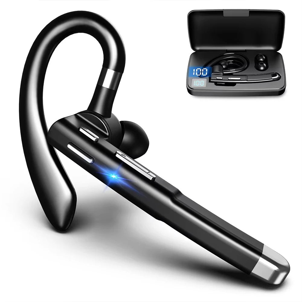 Newest Wireless Headphones Business Bluetooth v5.3 Earphones Hands-free Call Mic Noise Cancelling Headset Earbuds for Driving