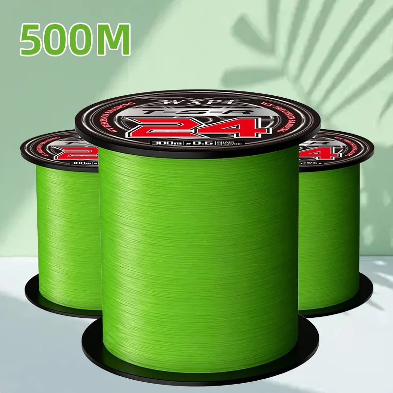2026 New YGKX 24 Strand 300/500/1000m Japan PE Braided Super Strong Fishing Line Japan PE Braided Fishing Line Floating Pesca