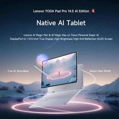 Lenovo YOGA Pad Pro 14.5-inch SS1101 Anti-reflective 3K 120Hz OLED Screen True-color ZUX OS Tablet WIFI 12300mAh Tablet PC