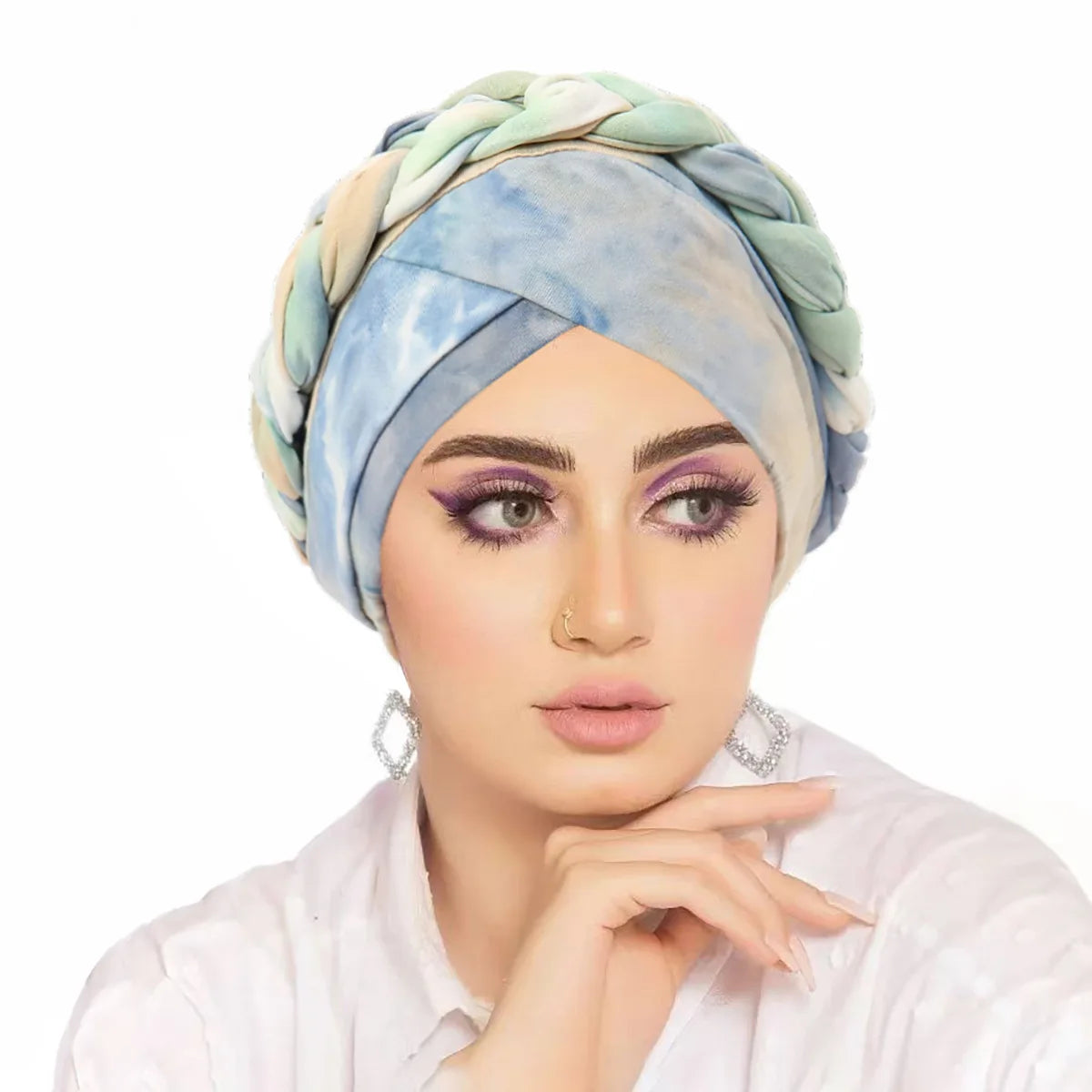 2026 New Head Scarf for Muslim Women Print Braid Turban Bonnet Hijab Caps Inner Hijabs Femme Musulman Arab Wrap Turbantes