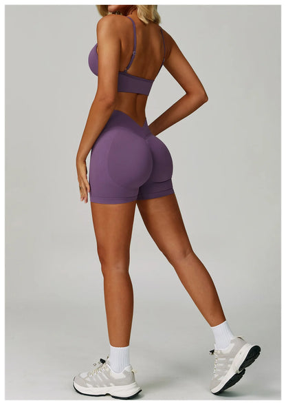 2/3PCS Seamless Sport Yoga Set Women's Breathable High Waist Fitness Sportwear Women Sports Underwear Set Gym Workout Clothes