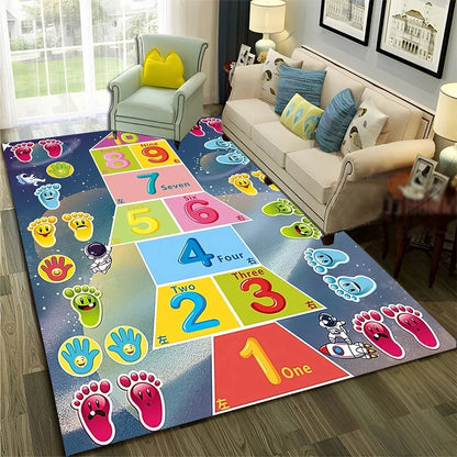 Digital Games Cartoon Carpet Living Room Sofas Door Mats Anti Slip Floor Mats Home Decor