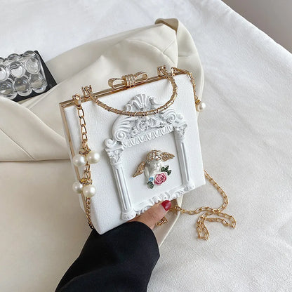 Luxury Angel Female Handbags Fashion Pearl Women Bag Cross Body Brand Leather Women Shoulder Bag Ladies Hand Bags