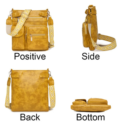 Designer Luxury Handbags 2025 New Vintage Soft Leather Tote Bags For Women Multi-pocket Shoulder Messenger Bags High quality Sac