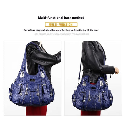 Fashion Handbags Women Shoulder Bags PU Leather Handbag Female Satchel Big-capacity Shoulder Purse Bag Bolsa Feminina