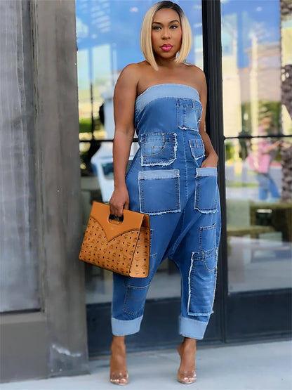 Wmstar Women's Jumpsuits One Piece Outfits Solid Casual Off Shoulder Summer Sexy Playsuits Overalls Wholesale Dropshipping 2024