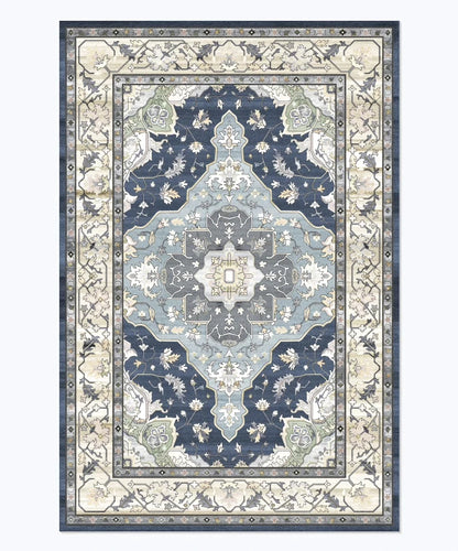 American Retro Style Rugs for Bedroom Large Area Living Room Decoration Anti-slip Carpet Washable Lounge Floor Mat Home Soft Rug