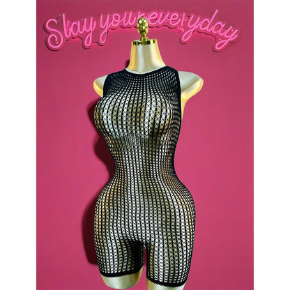 1PC Sexy Women Fishnet Cover Up Without Bikini Hollow Out Bodycon Dress  See Through Beachwear Summer Women's Swimwear BD0419