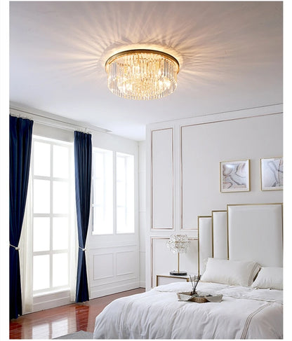 Nordic Designer Luxury Ceiling Chandeliers Modern LED Crystal Pendant Lights for Bedroom Living Room Light Fixtures