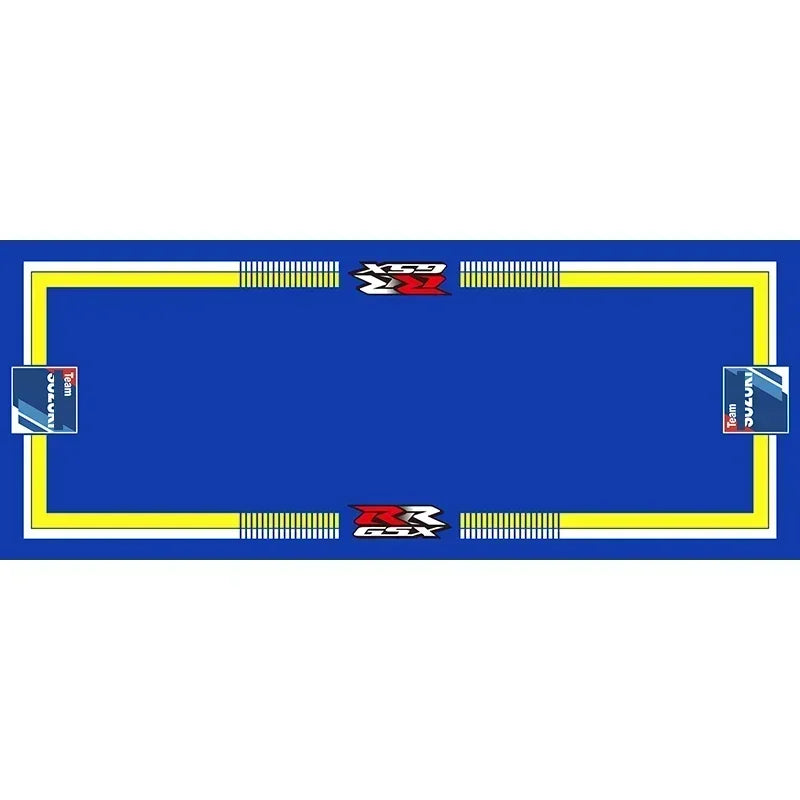 Motorcycle Carpet Polyester Parking Mat Display Carpet Racing Bicycle Carpets Mat Anti-slip Bedside Rugs Customized Display Rug