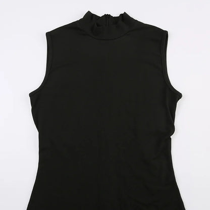 Solid Color Playsuit Women Jumpsuit Sleeveless One-pieces Rompers Sexy Bodysuit Bodycon Shorts Combinaison Femme Summer Clothing