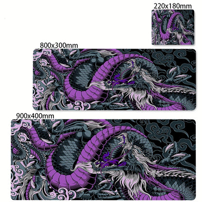 Black and White Dragon Mouse Pad Large Gaming Mousepads Computer Mousepad Mouse Mat 90x40cm Desk Pads For PC Keyboard Mats Table