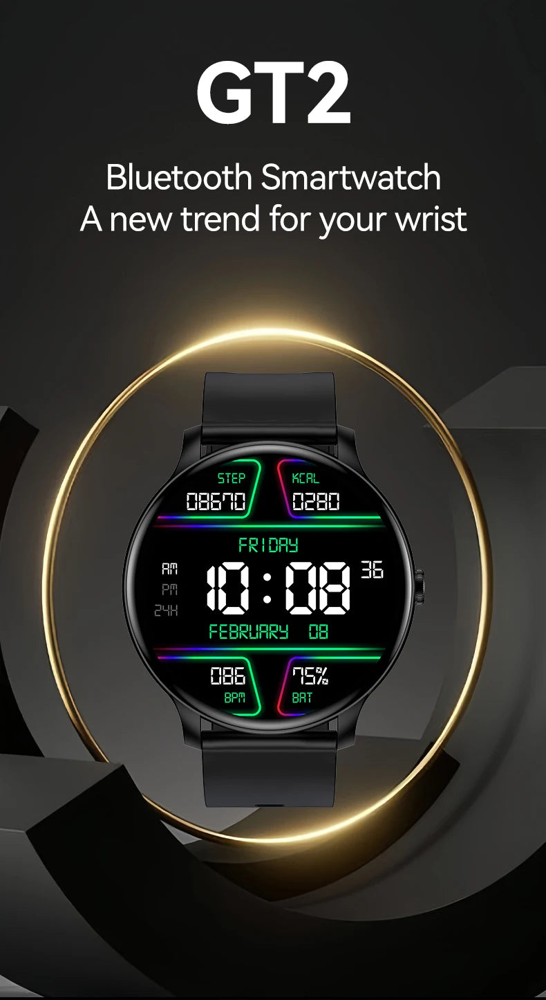 2025 New Smart Watch Heart Rate Sleep Health Monitor Bluetooth Talk Ladies Sport Smart Watch for Android IOS