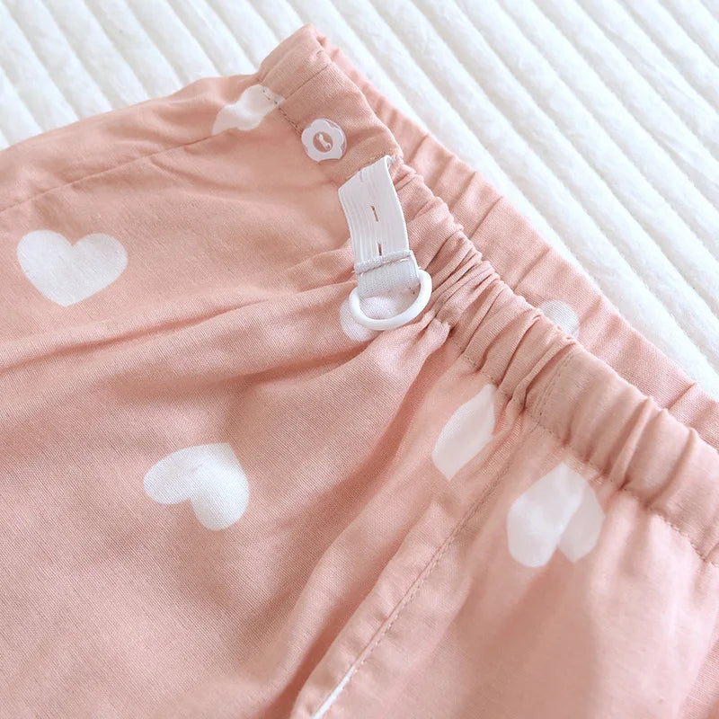 Pure cotton gauze Thin Japanese kimono Nursing pajamas Pregnant women's home clothing