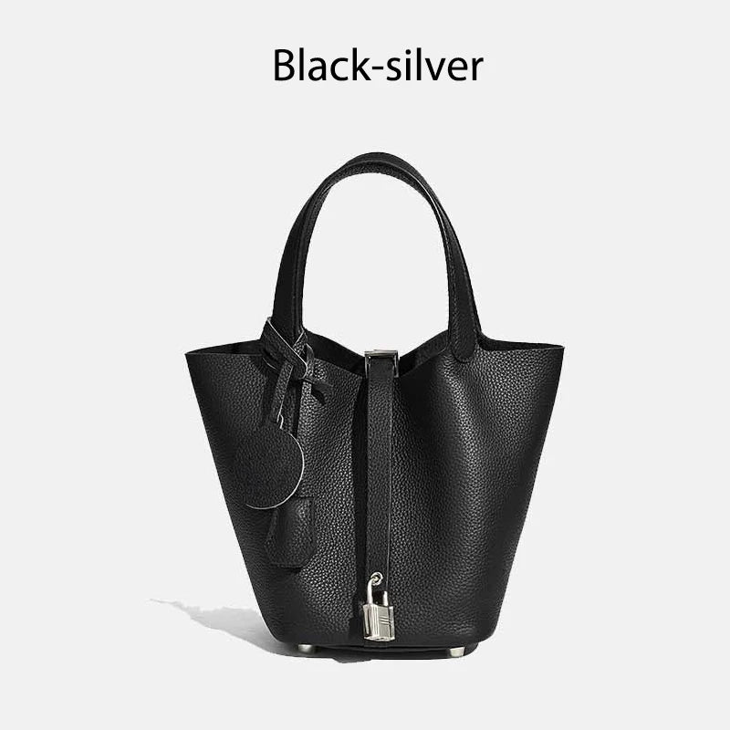 Women Bags Handbags Bucket Bag Real Leathe Fashion Tote Bag Genuine Leather Luxury Desginer Big Size Large Lady Hand Bags