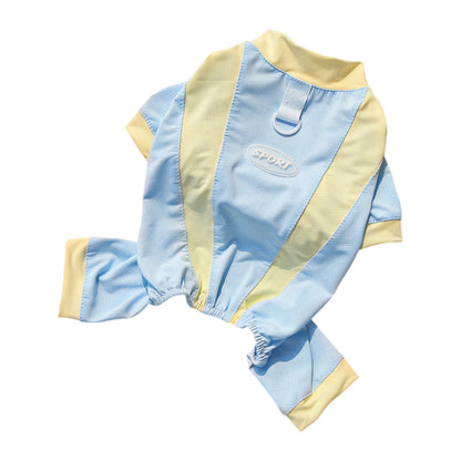 Dog Clothes Cooling Suit Jumpsuit Clothes Long Sleeve Pajamas Tracksuit For Small Dogs Chiwawa Yorkie Puppy Hoodie Bodysuit