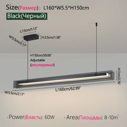 LED Chandelier Pendant lights restaurant lights Nordic modern minimalist office long bar dining room chandeliers kitchen lamps