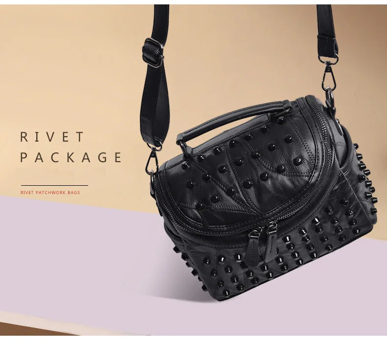 Luxury Women Genuine Leather Bag Sheepskin Messenger Bags Handbags Famous Brands Designer Female Handbag Shoulder Bag Sac