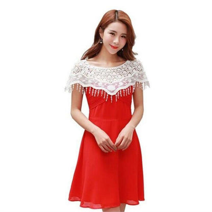 Women Knit Hollow Out Shawl Wrap Wedding Bridal Evening Dress Lace Shawl Wedding Sunflower Lace Scarf Shrug Cape Poncho