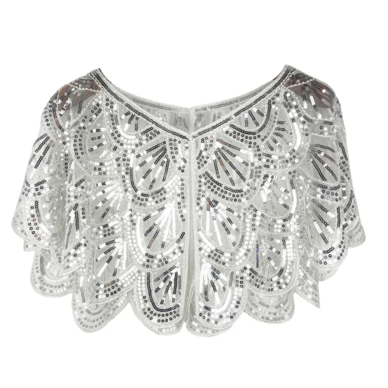 Sequins Lace Shawls Palaces Styles Women Shawls Sunscreen Hollows Out Cloak Tippet For Ladies Shawls Stylish Layering Women's