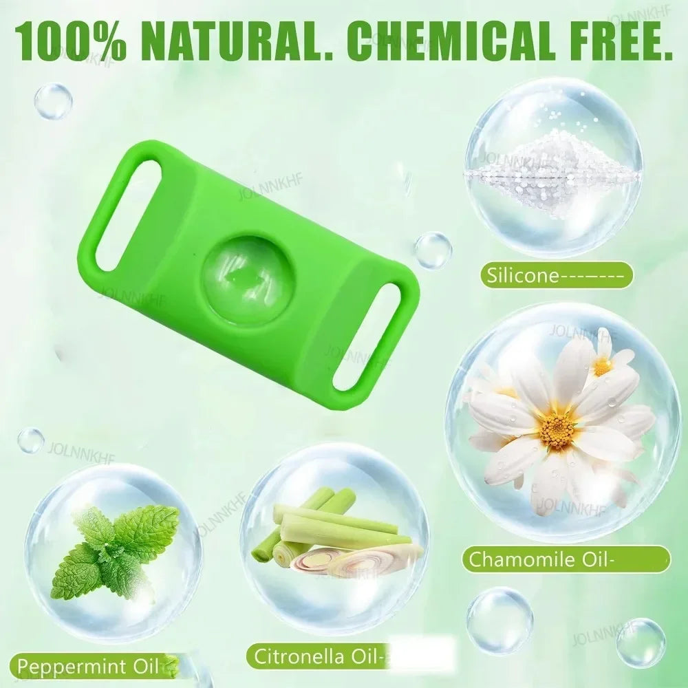 for Dogs Cats Natural Flea and Tick Repellent Pendant Water-Resistant Wellness Pendant with 2 Refills Dog Accessories