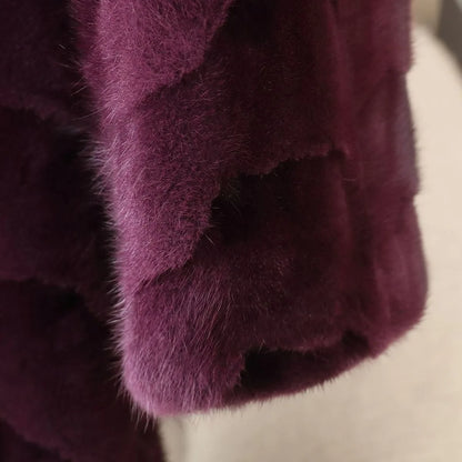 2026 Hot Selling Winter New Style Real Fox Fur Collar High-end Mink Coat Women's Long Real Mink Fur Coat