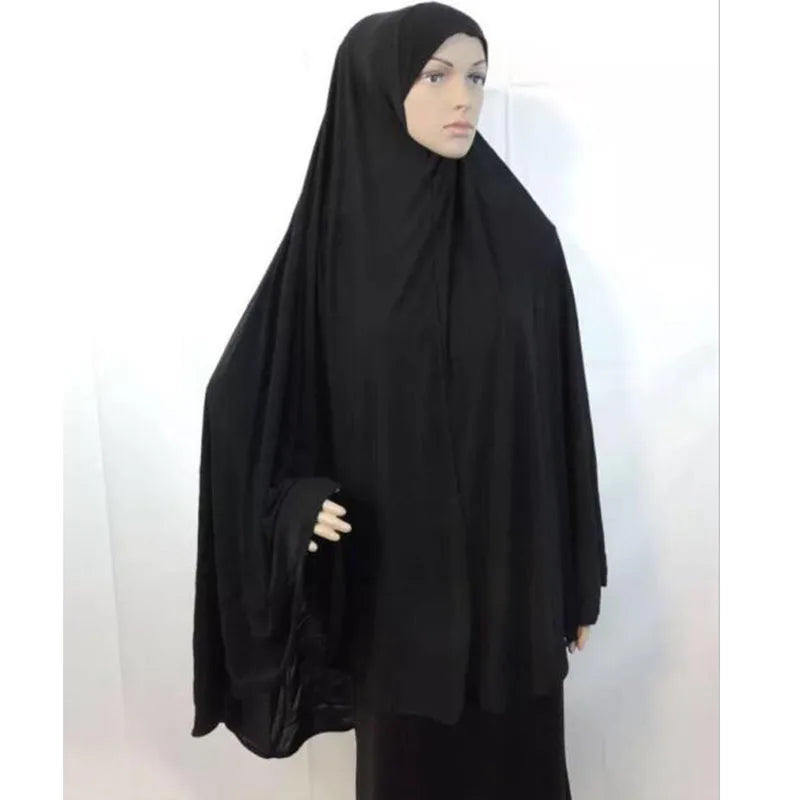 Fashion Muslim Hijab Scarf Oversize 120X110CM Khimar Islam Headscarf Hijab Femme Musulman Jersey Turban