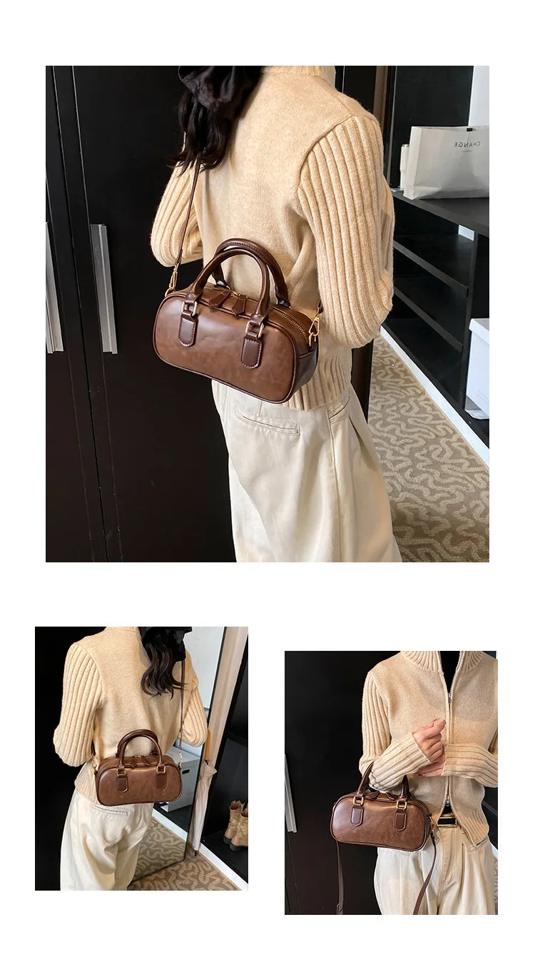 Women 2026 New Fashionable Classic Style Square Shoulder Crossbody Bags Solid Zipper Popularity Sense Luxury Handbags