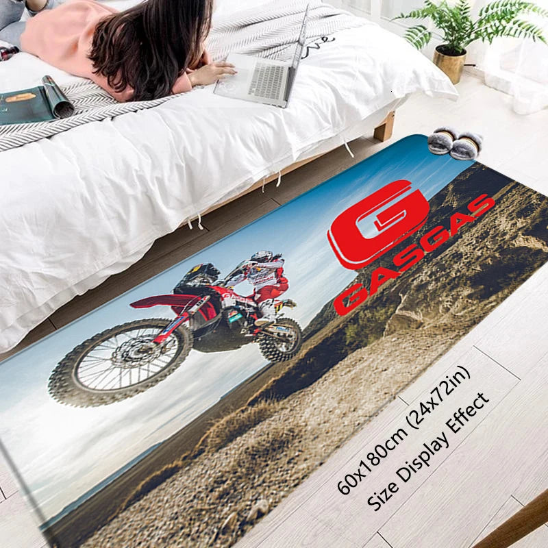 Door Mats Interior Foot Rug GAS Motorcycle Racing Welcome Floor Mat for Entryway Hallway Carpet Kitchen Rugs Fluffy Home Decor