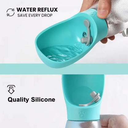 Portable Dog Water Bottle 300ml Leakproof Travel Pet Bowl for Small Large Dogs Hiking Outdoor Dispenser French Bulldog Supplies
