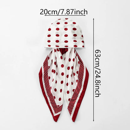 New Muslim Satin Silk Instant Hijabs Scarf Printed Turban Thick Hijab Cap Night Cap Women Ramadan Elastic Satin Hair Bonnet Eid