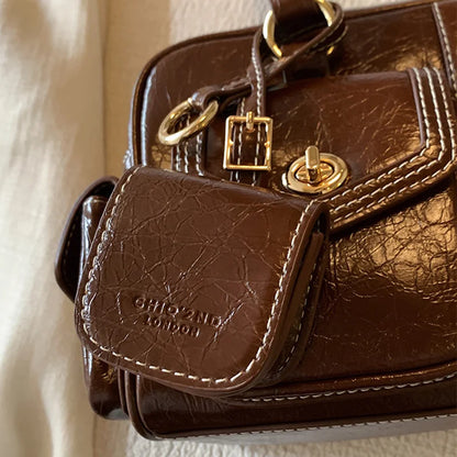 Luxury Boston Bags New Handbags For Women Trendy Commuting Versatile Handbag With Pendents Shoulder Crossbody Pillow Bags