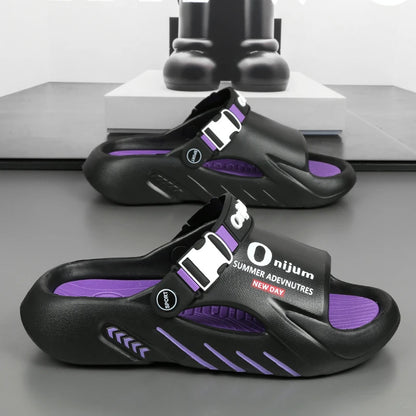 Male Flip Flops Massage Slippers Indoor Beach Clogs Outdoor Comfortable Sandals Soft Slides Men Casual Shoes Women Home Slippers