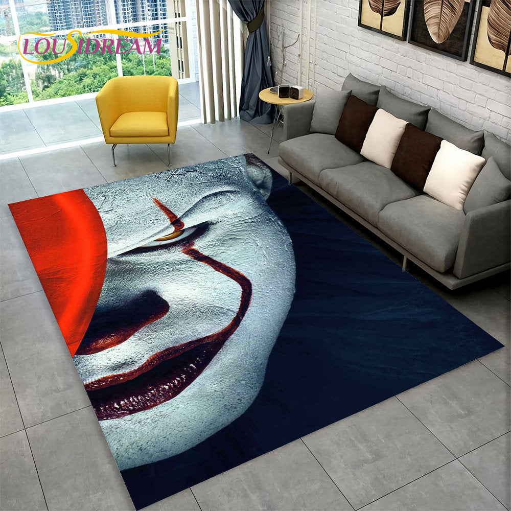 Horror Movie Character Chucky Saw Cartoon Area Rug,Carpet Rug for Living Room Bedroom Sofa Doormat Decoration Non-slip Floor Mat