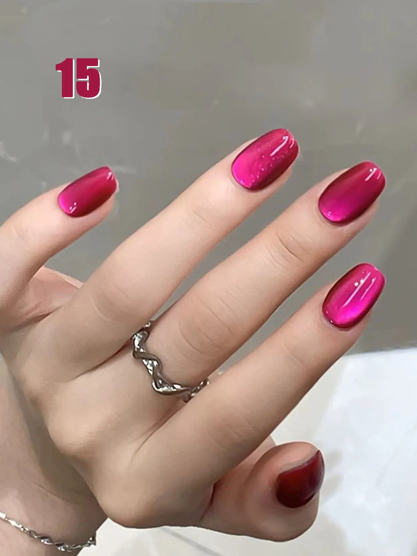 MIANEL 12ML Hit Product Gold Amber Cat Eye Gel Nail Polish 2026 New Blue Glass Beads Cat Eye Gel Nail Green Nails 1-21pcs