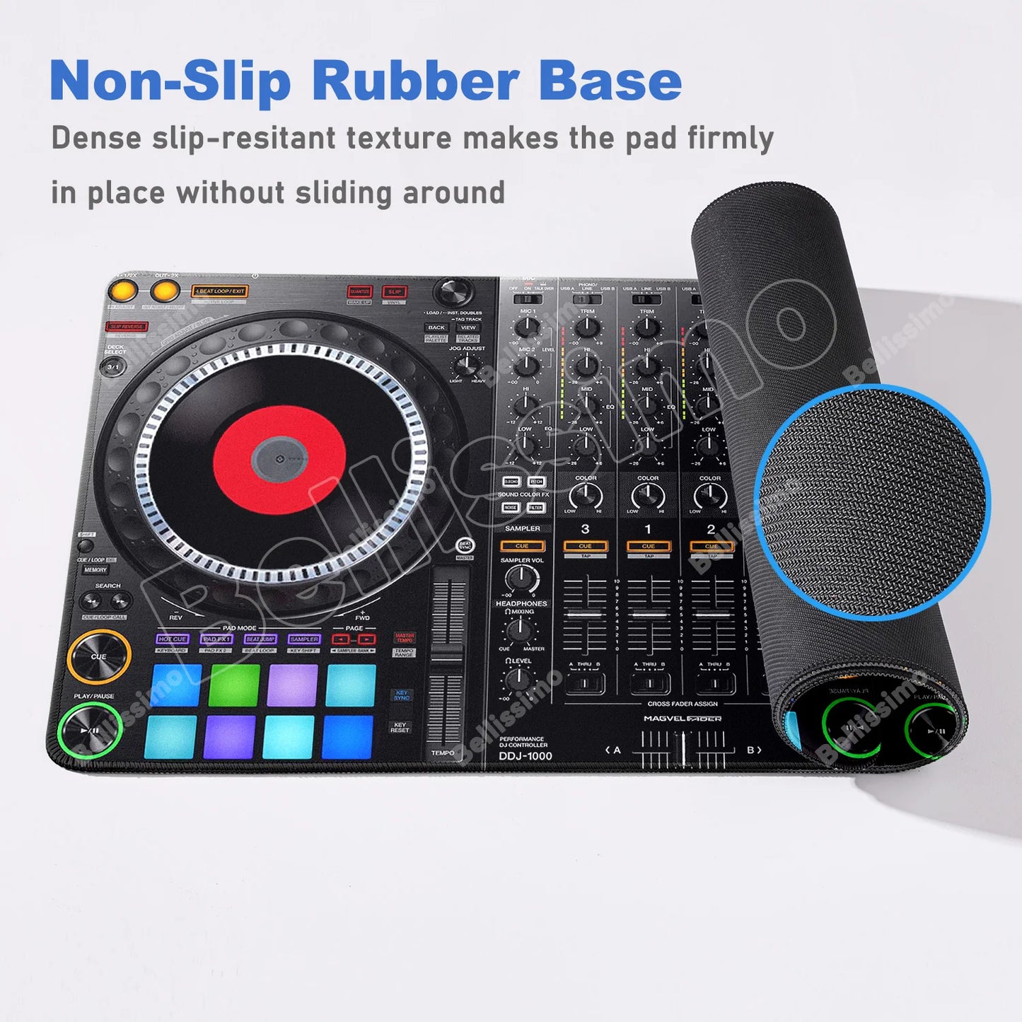 Mouse Pad Music Radio Dj Panel Gamer printon demand Custom Computer MousePad Natural Rubber Office Soft PC Accessory Desktop Pad