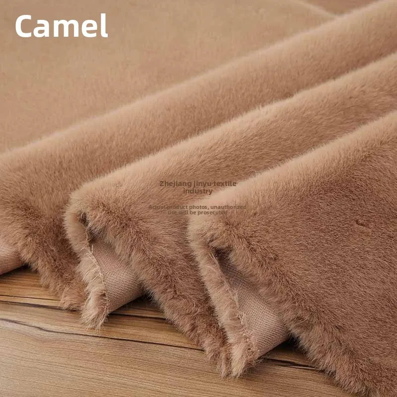 Thickened Imitation Mink Fur Grass Plush Fabric for Soft DIY Sewing Handmade Coat Vest Toy Doll Clothing Fashion Cloth Material