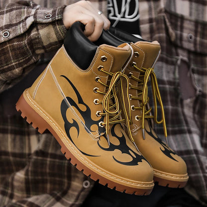 Brand Men Boots British style Unisex Ankle Boots Fashion Luxury Men's Motorcycle Boot High Quality Leather Shoes New botas mujer